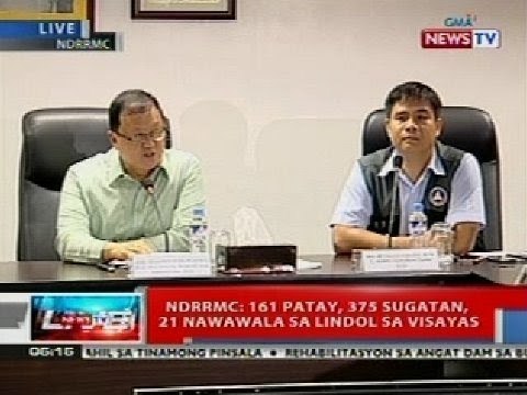 NDRRMC: 161 patay, 375 sugatan, 21 nawawala sa lindol sa Visayas
