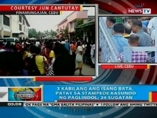 BP: 3 kabilang ang 1 bata, patay sa stampede kasunod ng paglindol sa Cebu