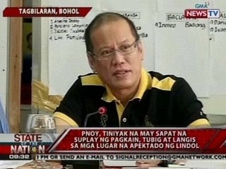 SONA: PNoy, personal na ininspeksyon ang mga apektadong lugar sa Bohol at Cebu