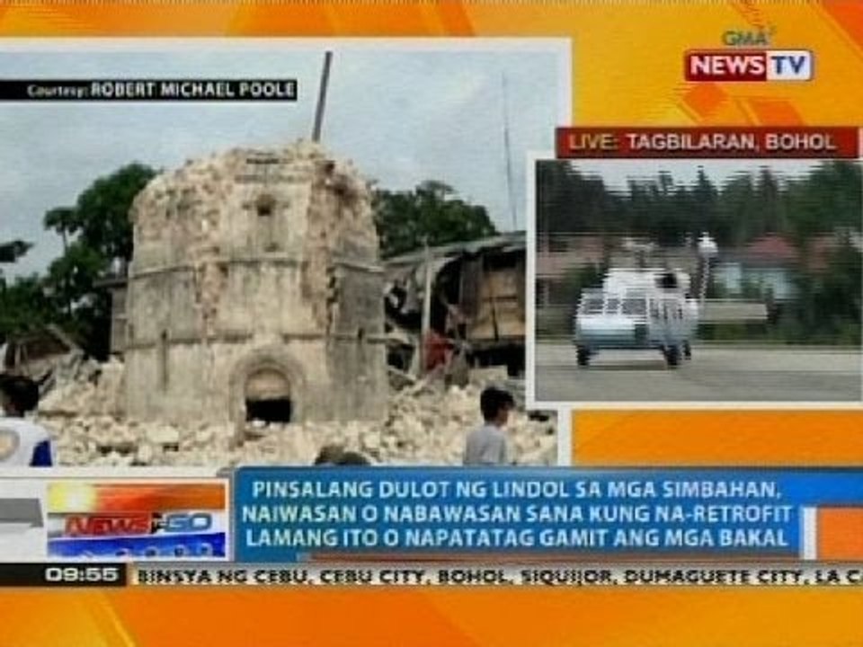Pinsalang dulot ng lindol sa mga simbahan, naiwasan sana kung na-retrofit lamang ito