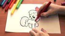 My Little Pony New Coloring Pages for Kids Colors Apple Bloom Coloring colored markers felt pens