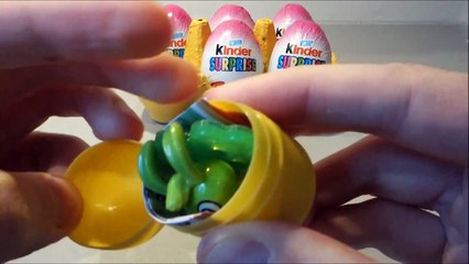 6 Surprise Eggs Kinder Opening, My Little Pony & Natoons