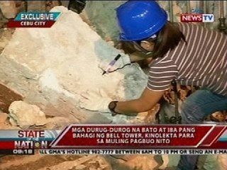 SONA: Debris ng Basilica Minore del Santo Niño, kinokolekta para sa muling pagbuo nito