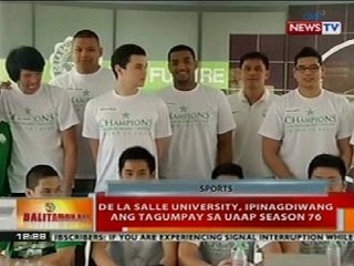 BT: De La Salle University, ipinagdiwang ang tagumpay sa UAAP Season 76