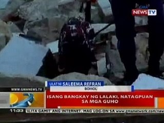 BT: 1 bangkay ng lalaki, natagpuan sa mga guho sa Bohol
