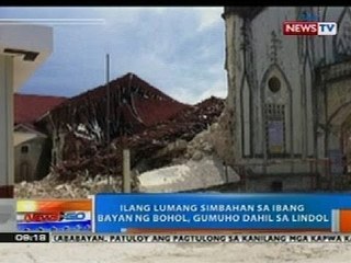 NTG : Ilang lumang simabahan sa ibang bayan ng Bohol, gumuho dahil sa lindol