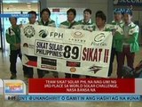 UB: Team Sikat Solar PHL na nag-uwi ng 3rd place sa World Solar Challenge, nasa bansa na