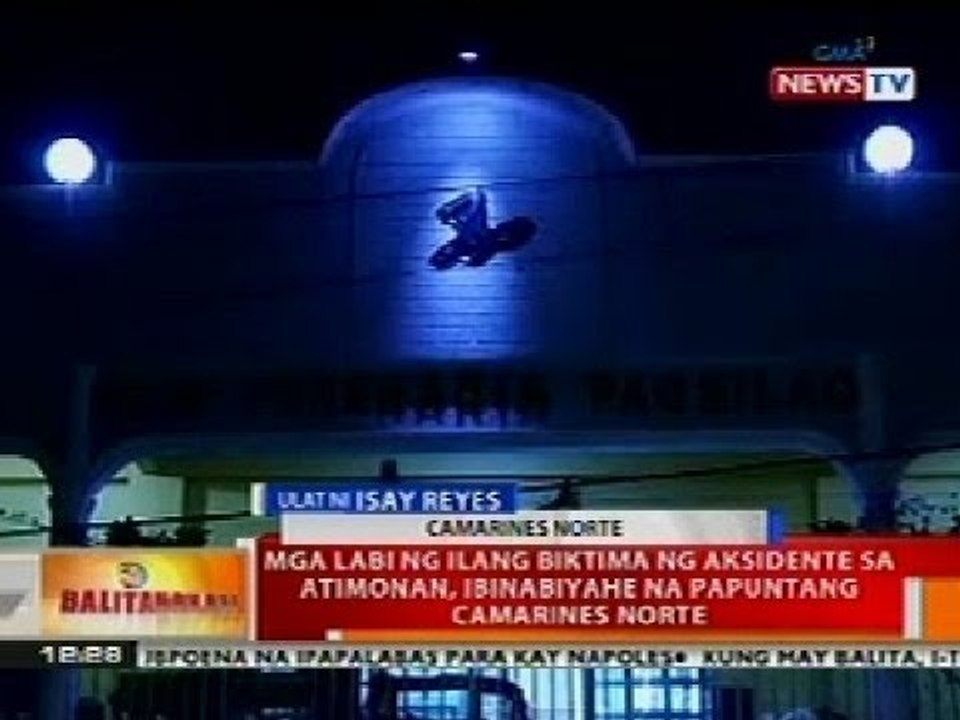 BT: Mga labi ng biktima sa aksidente sa Atimonan, Quezon, ibinabiyahe na sa Camarines Norte