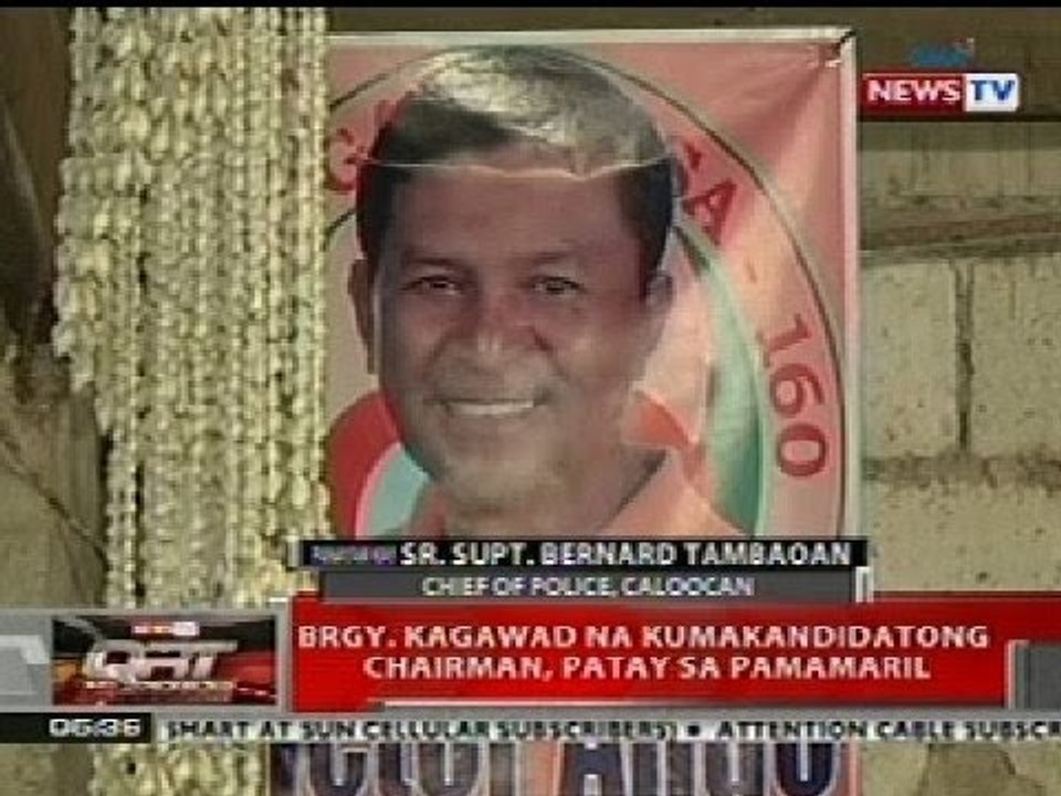 QRT: Brgy. Kagawad na kumakandidatong chairman sa Caloocan, patay sa pamamaril