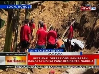 BT: Retrieval ops sa Bohol, pahirapan