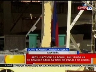 BT: Brgy. elections sa Bohol, sinuspinde na ng COMELEC dahil sa tindi ng pinsala ng lindol