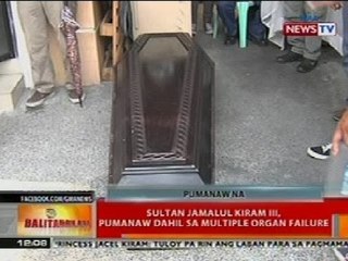 BT: Sultan Jamalul Kiram III, pumanaw dahil sa multiple organ failure
