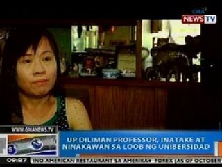 NTG: UP Diliman professor, inatake at ninakawan sa loob ng unibersidad