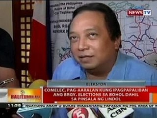 BT: COMELEC, pag-aaralan kung ipagpapaliban ang brgy. elections sa Bohol dahil sa pinsala ng lindol
