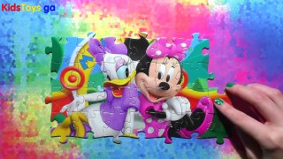 Minnie Mouse Daisy Puzzle Games Disney Rompecabezas Play Set De Kids Learning Toys- Marvel kids toys