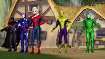 3D Animation Dinosaur Spiderman Hulk Finger Family | Dinosaur Superheroes Nursery Rhymes Collection