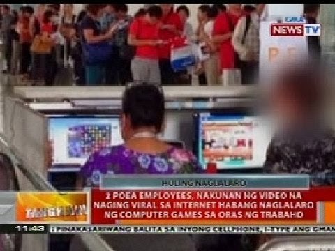 BT: 2 POEA employees, nakunan ng video na naglalaro ng computer games sa oras ng trabaho