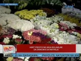 UB: Hirit presyo ng mga bulaklak sa Dangwa sa Maynila