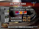 24Oras: Oil price hike, ipinatupad ng ilang oil firms