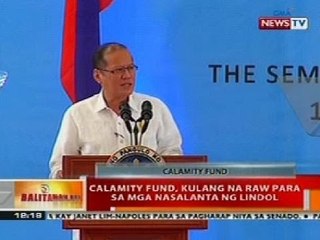 BT: Calamity fund, kulang na raw para sa mga nasalanta ng lindol