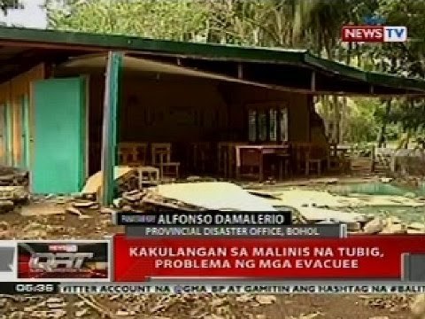QRT: Kakulangan sa malinis na tubig, problema ng mga evacuee sa Visayas