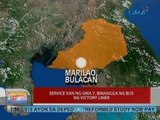 UB: Service van ng GMA 7, binangga ng bus ng Victory Liner