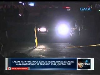 Saksi: Lalaki, patay nang pagbabarilin ng 2 naka-motorsiklo sa QC
