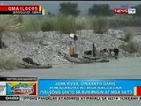 BP: Abra river, dinarayo dahil makakakuha ng mga maliliit na ginto sa buhangin at bato