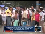 Saksi: PNoy, sa Bohol mag-o-overnight matapos inspeksyunin ang relief at restoration operation