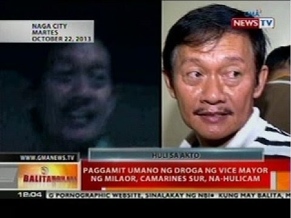 BT: Paggamit umano ng droga ng Vice Mayor ng Milaor, Camarines Sur, na-hulicam
