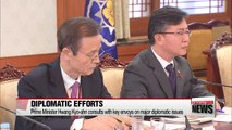 Acting president reviews diplomatic challenges with key ambassadors