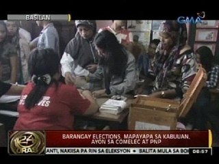 24 Oras: Barangay Elections, mapayapa sa kabuuan, ayon sa Comelec at PNP