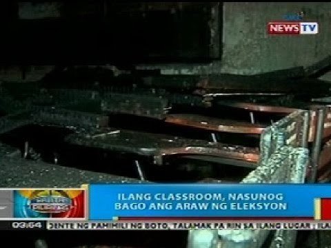 BP: Ilang classroom sa Manila, nasunog bago ang araw ng eleksyon