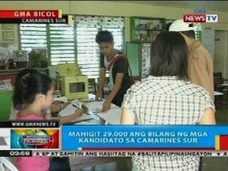 BP: Mahigit 29,000 ang bilang ng mga kandidato sa CamSur