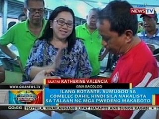 Ilang botante sa Bacolod, sumugod sa COMELEC dahil hindi nakalista ang pangalan sa pwedeng makaboto