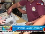 BP: Voter's turnout sa ilang brgy. sa Caloocan, nasa 50-60% lang