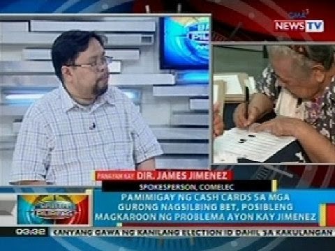 BP : Jimenez: Pamimigay ng cash cards sa mga gurong nagsilbing bet, posibleng magkaproblema