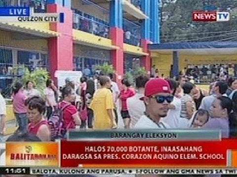 BT: Halos 70k botante, inaasahang daragsa sa Pres. Corazon Aquino Elementary School sa QC