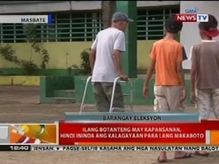 BT: Ilang botanteng may kapansanan sa Masbate, hindi ininda ang kalagayan para makaboto