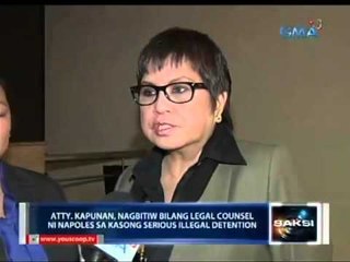 Descargar video: Atty. Lorna Kapunan, nagbitiw bilang abugado ni Napoles sa kasong serious illegal detention