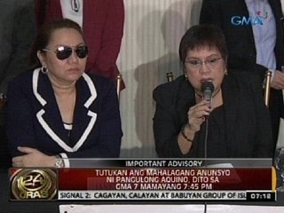 24 Oras: Atty. Lorna Kapunan, nagbitiw na bilang abugado ni Janet Lim-Napoles