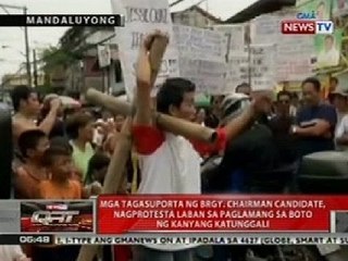 QRT: Taga-suporta ng brgy. chair. candidate sa Mandaluyong, nagprotesta sa botohan doon