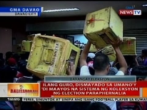 BT: Ilang guro, dismayado sa di maayos na sistema ng koleksyon ng election paraphernalia