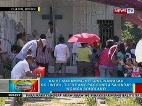 BP: Paggunita sa Undas ng mga Boholano, tuloy kahit maraming nitsong nawasak ng lindol