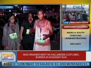 UB: Mga nakakatakot na halloween costumes, bumida sa midnight run sa Pasig