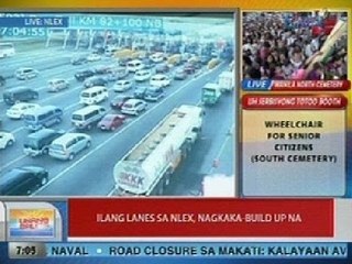 UB: Ilang lanes ng NLEX, nagkaka-build up na