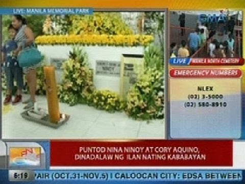 UB: Puntod nina Ninoy at Cory Aquino, dinadalaw ng ilan nating kababayan