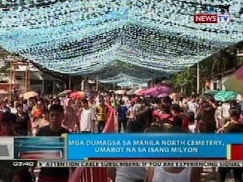 BP: Mga dumagsa sa Manila North Cemetery, umabot na sa mahigit isang milyon