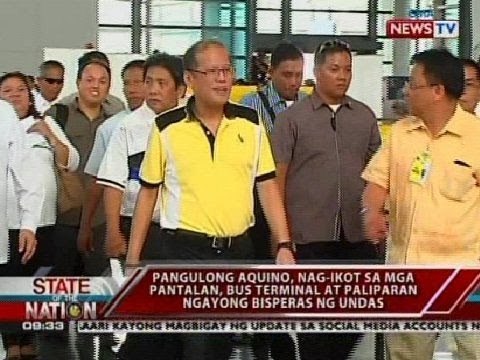 SONA: PNoy, nag-ikot sa mga pantalan, bus terminal at paliparan ngayong bispera ng Undas