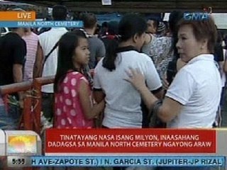 UB: Tinatayang nasa 1-M, inaasahang dadagsa sa Manila North Cemetery ngayong araw